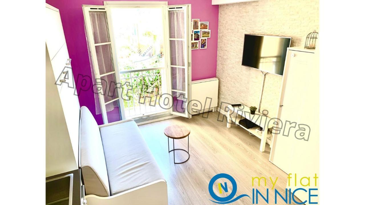 Aparthotel Riviera Nice Cote D'Azur - Old Town - Studio Ac - Sea View - 50M Promenade Des Anglais- La Maison Linda מראה חיצוני תמונה