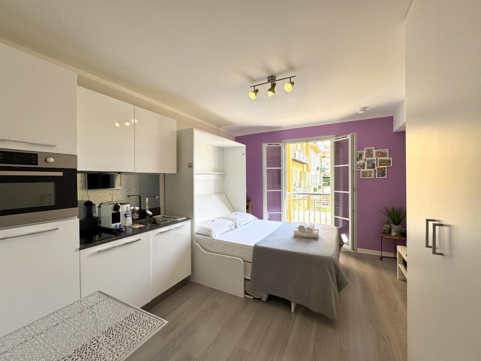 Aparthotel Riviera Nice Cote D'Azur - Old Town - Studio Ac - Sea View - 50M Promenade Des Anglais- La Maison Linda מראה חיצוני תמונה